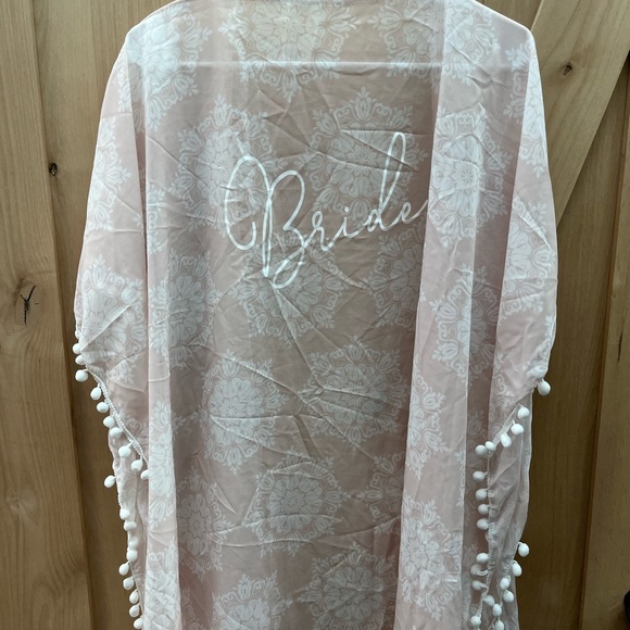 wedding favorites Other - Wedding Favorites Bride Pom Pom Light Pink Print Swim Coverup